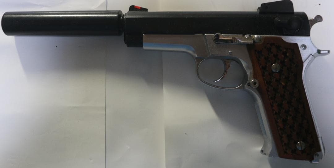 MGC製　ABS樹脂S＆W　M459ガスガン　フレームシルバー消音器付き　合法品