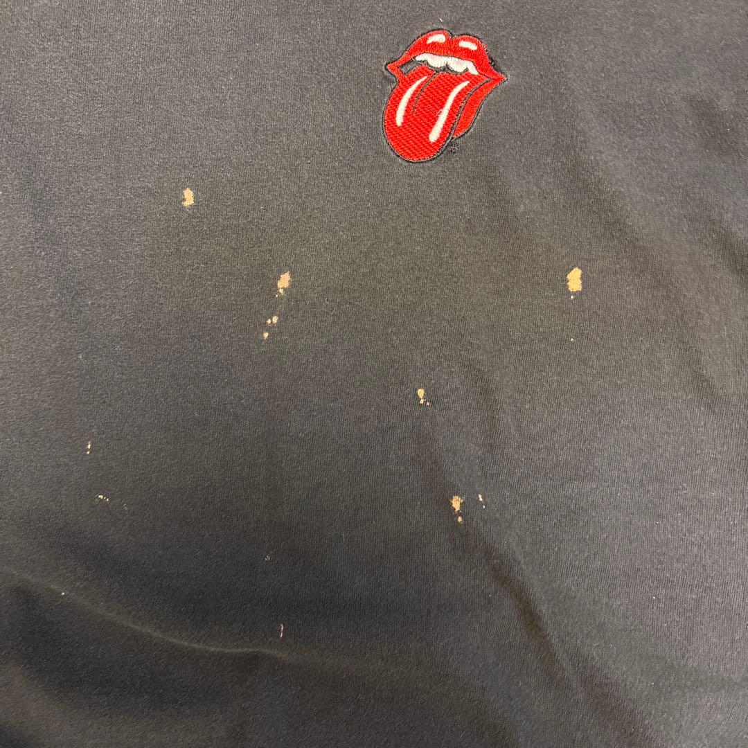 vintage The Rolling Stones 刺繍ロゴTシャツ 黒XL