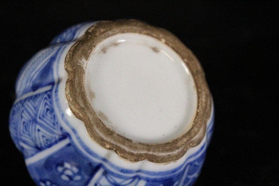 中国美術 青花 祥瑞 香合 五涼太甫 款 茶道具伝来