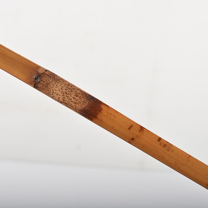 茶道具　宗春作　茶杓　銘「寿」　紫野　山口萬拙書付　共筒共箱　C　R6485