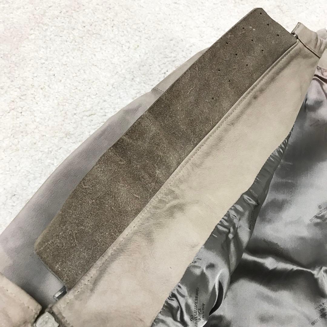 golden ♫ シングルライダースジャケット xxs グレージュ