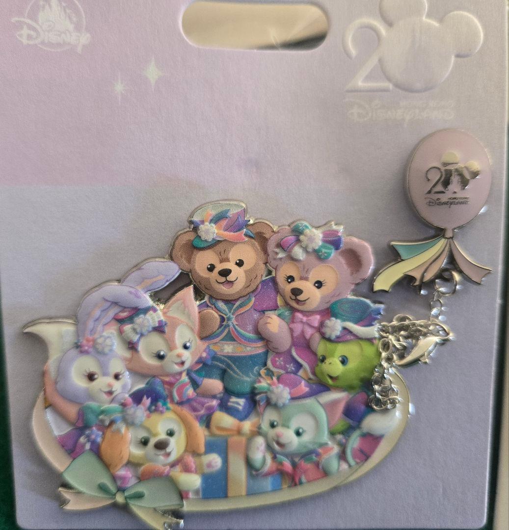 【新品未使用】香港ディズニーDuffy and Friends ピンバッジ