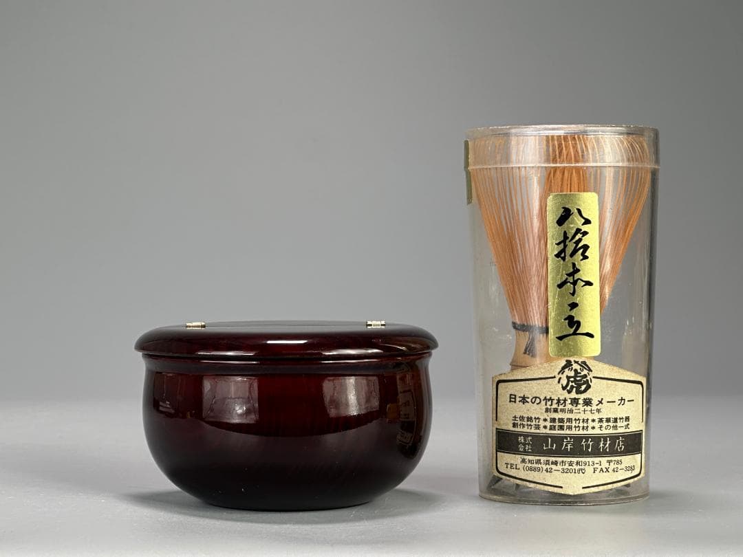 日本茶道具　茶器　棗　老松