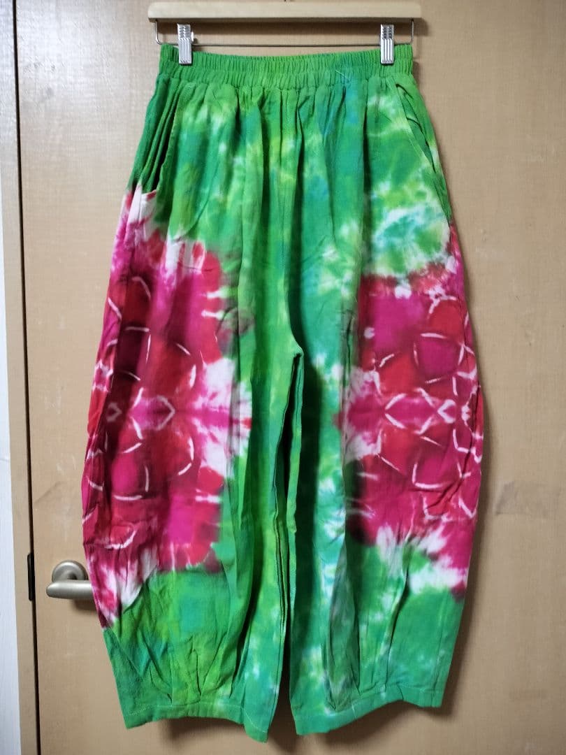エスニック　タイダイ染め　アラジンパンツ　天然コットン　注文商品　タイ製