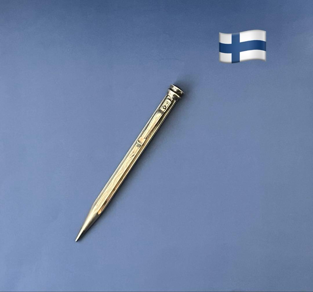 【ヴィンテージ】フィンランド製メカニカルペン　(1.18mm/4B芯15本付)