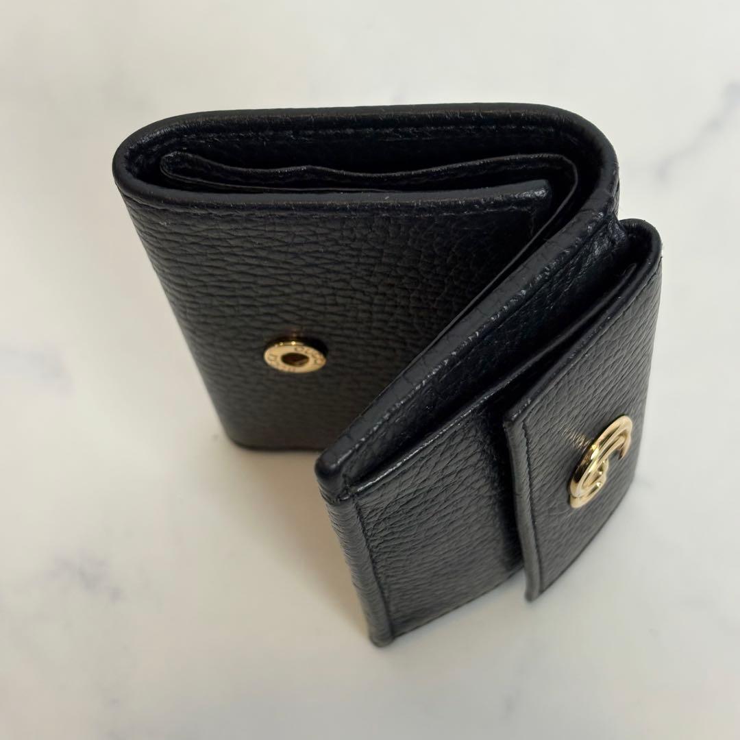 極美品 グッチ GUCCI 三つ折り財布 GGマーモント523277
