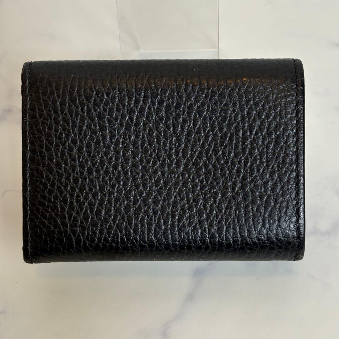極美品 グッチ GUCCI 三つ折り財布 GGマーモント523277