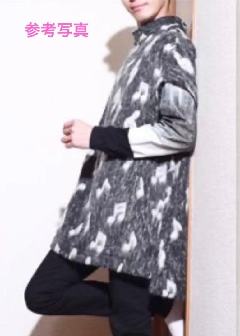 りんりん様ポールスミスシャギービッグポンチョ音符柄