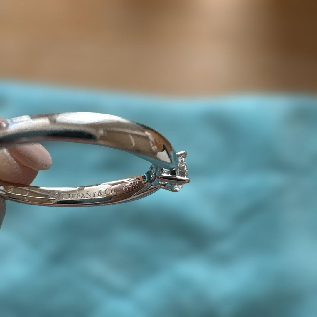 Tiffany & Co. プラチナリング ダイヤモンド付き