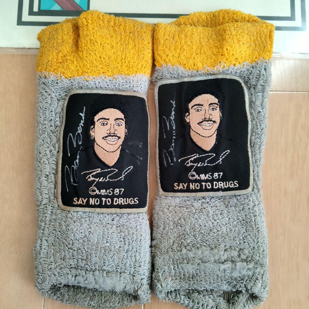 最終値下)バリーボンズ 実使用ピクチャーリストバンド 直筆サイン入 ボンズ証明