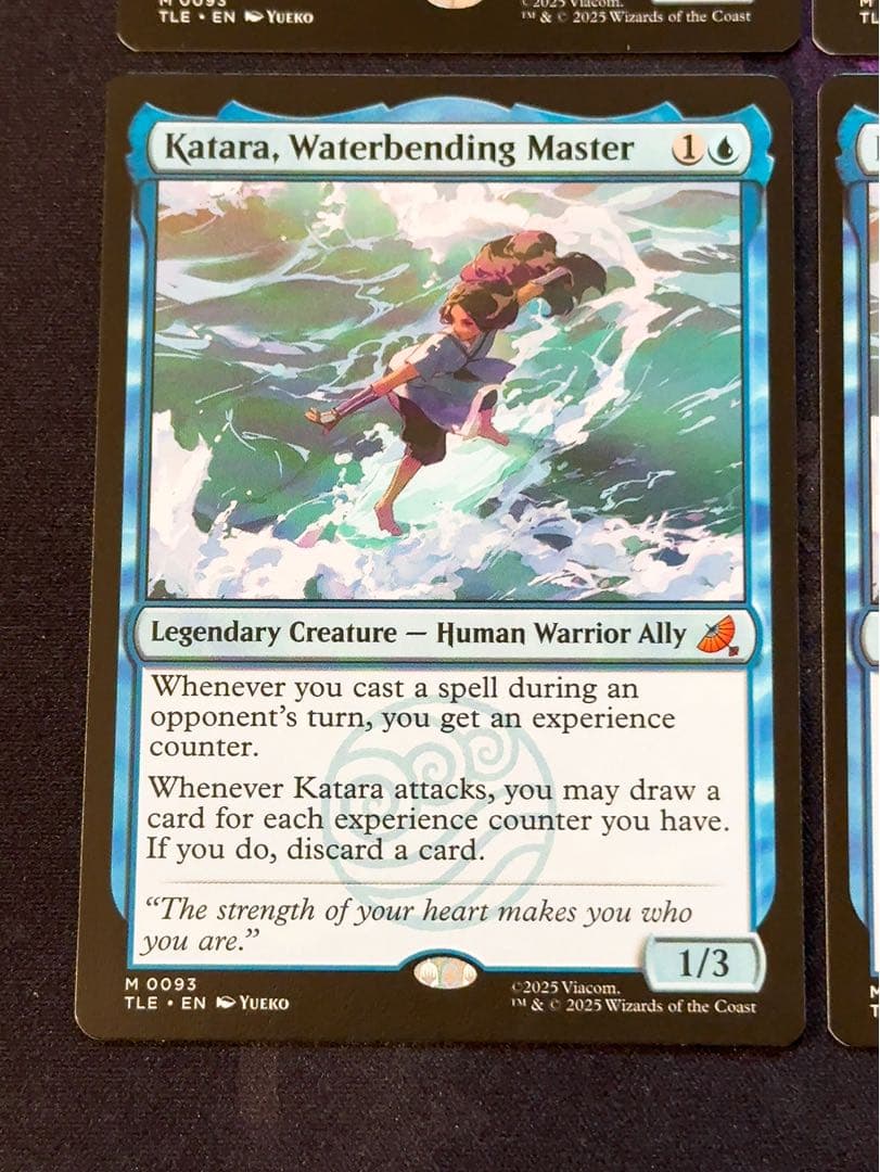 水の技の達人、カタラ　英語　4枚セット