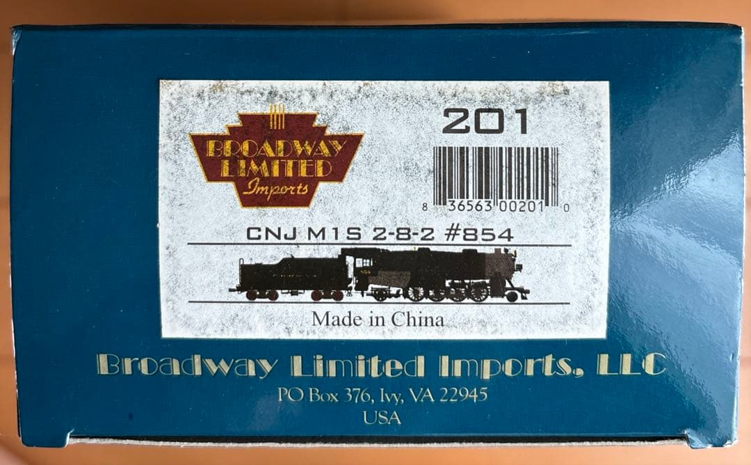 鉄道模型 BROADWAY LIMITED CNJ M1S 2-8-2 854
