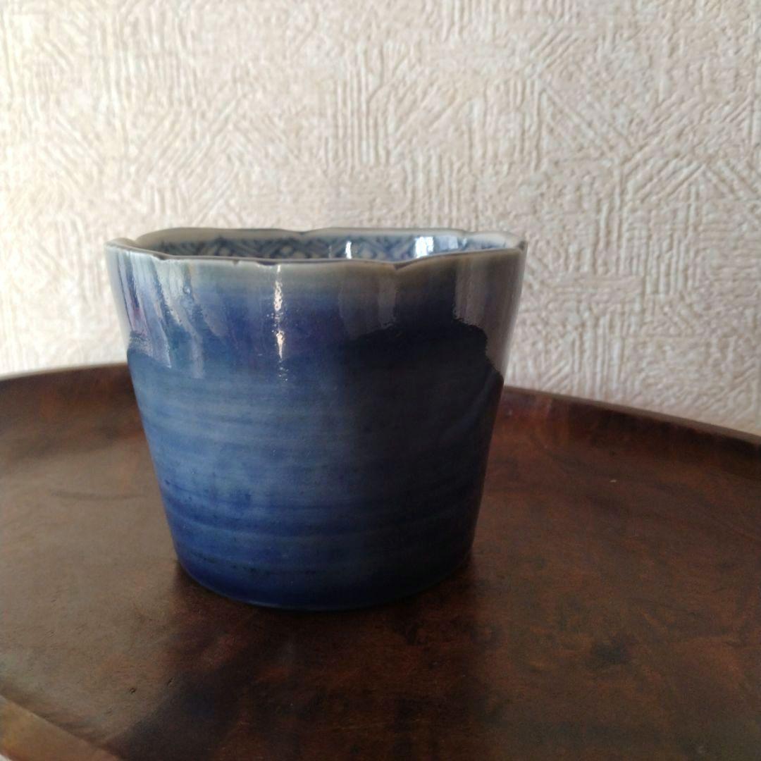 古伊万里瑠璃釉蕎麦猪口江戸時代