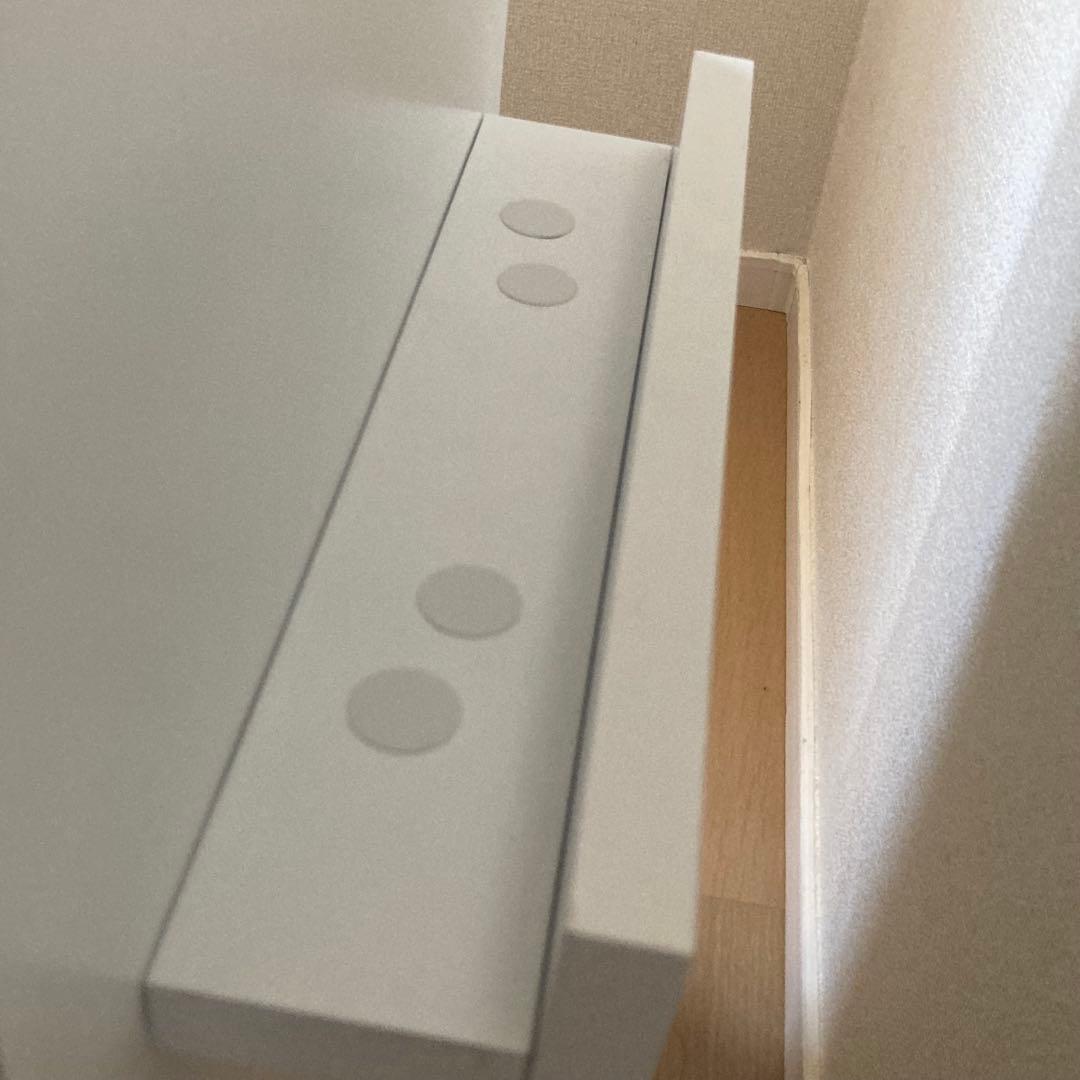 fun funダイニングテーブル　デスク　丸角　半円　ホワイト　シンプル