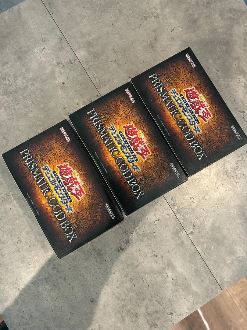 新品 遊戯王 プリズマティックゴッドボックス オシリス ラー オベリスク