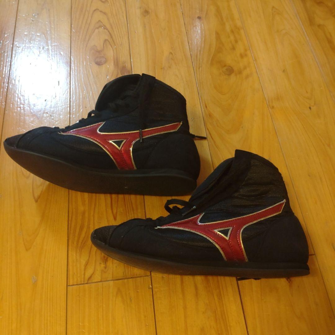Mizuno ボクシングシューズ ブラック/エンジ