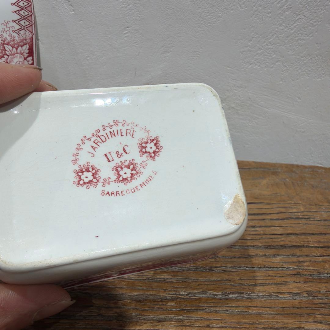 Sarreguemines 石鹸入れ　小物入れ　アクセサリー　u&c