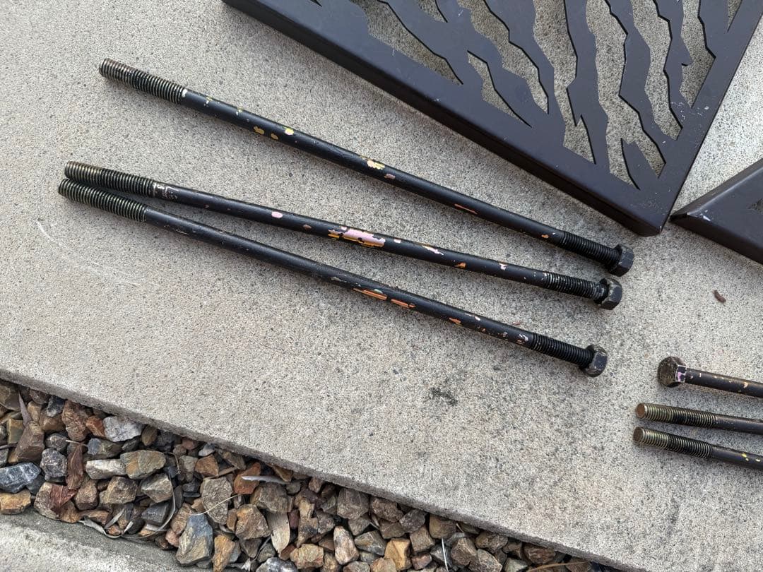 サンゾクマウンテンデルタス風　虎柄天板3セットアイアンテーブル五徳