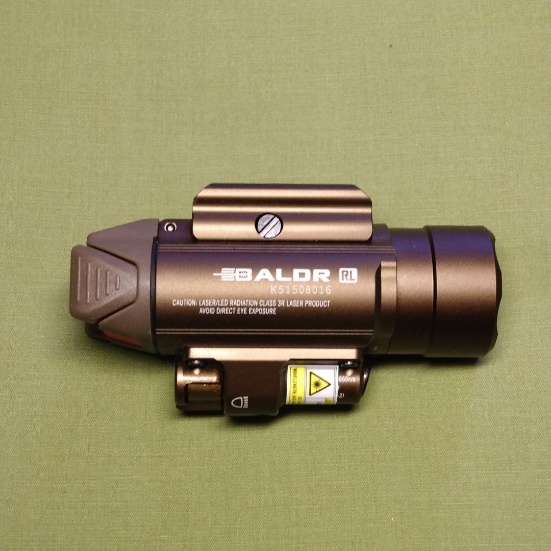 Olight BALDR RL レーザー&LED 電池式タクティカルライト茶