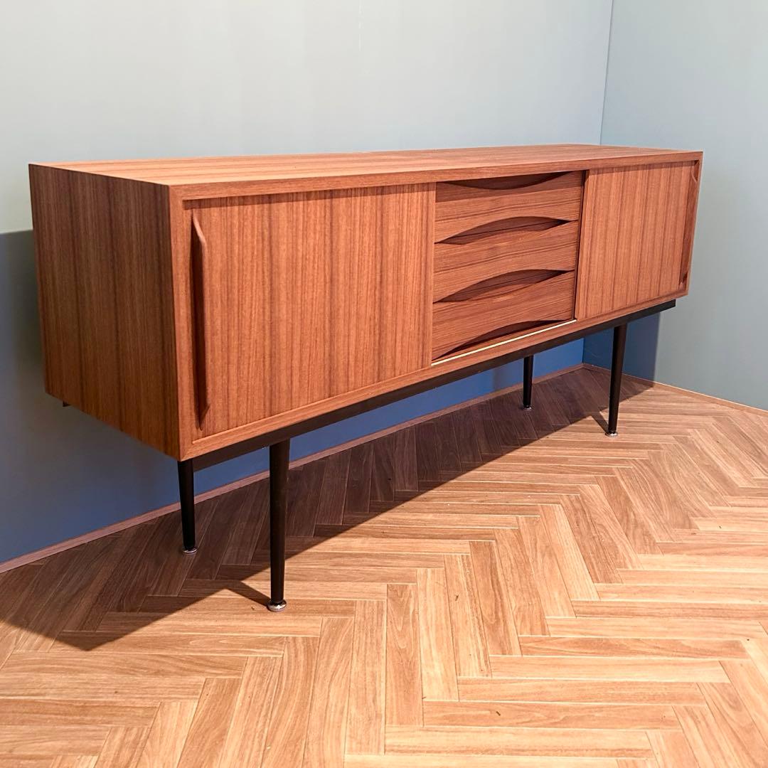 に*ぴ様 チーク サイドボード チェスト 北欧 ミッドセンチュリー ビンテージ