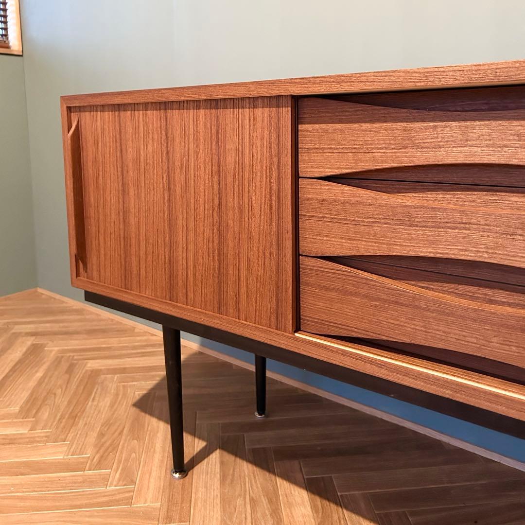 に*ぴ様 チーク サイドボード チェスト 北欧 ミッドセンチュリー ビンテージ