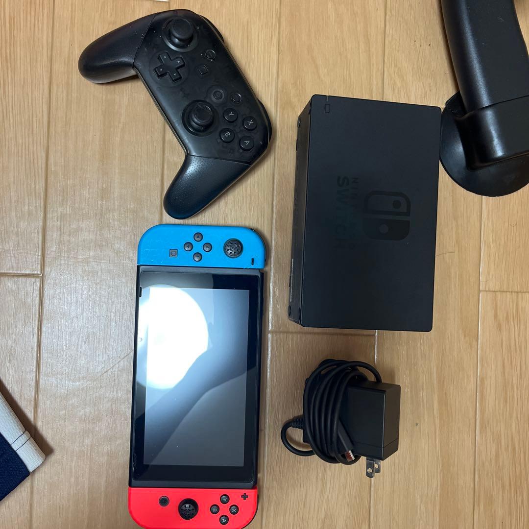も*ち様 Nintendo Switch ネオンレッド/ネオンブルー 本体SD6