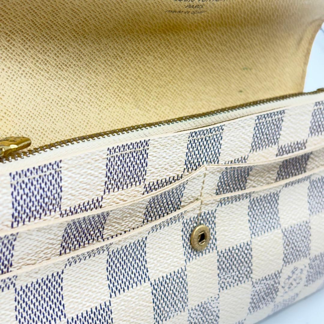 ルイヴィトン ダミエ アズールポルトフォイユサラ サイフ 1019-S7101h