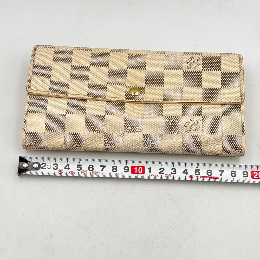 ルイヴィトン ダミエ アズールポルトフォイユサラ サイフ 1019-S7101h