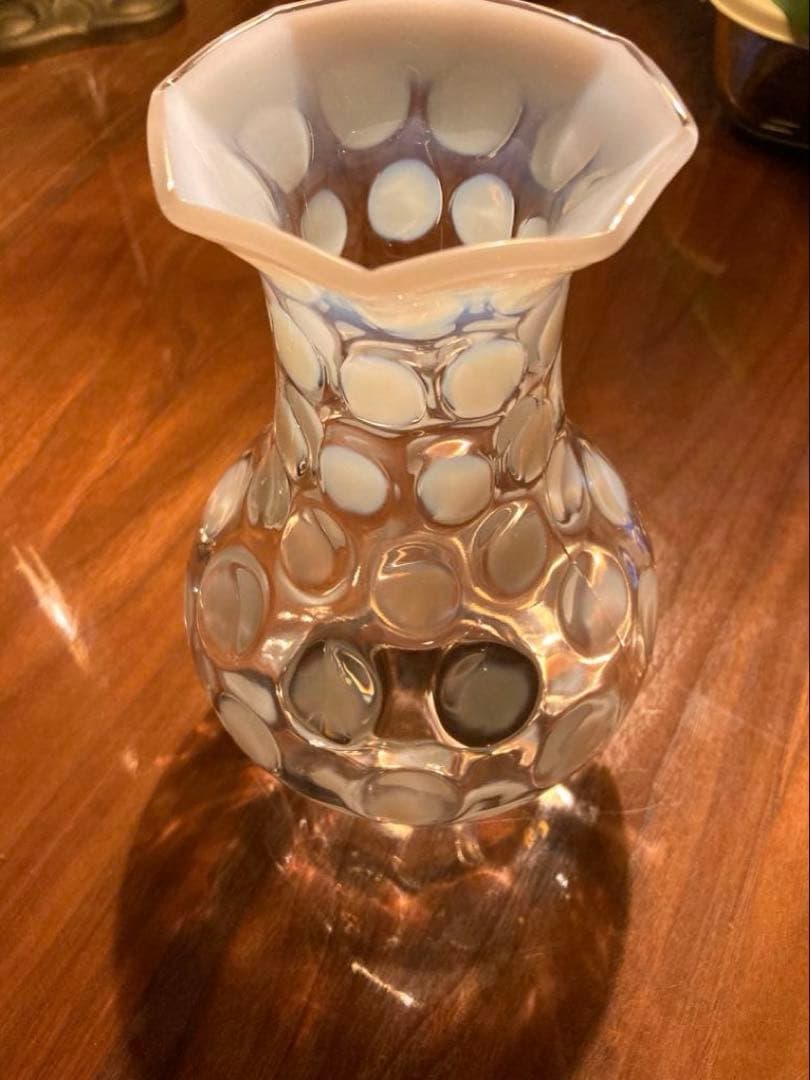 フェントン（Bigパンケーキ）1930年　ランプスタンド　アンティークシェード