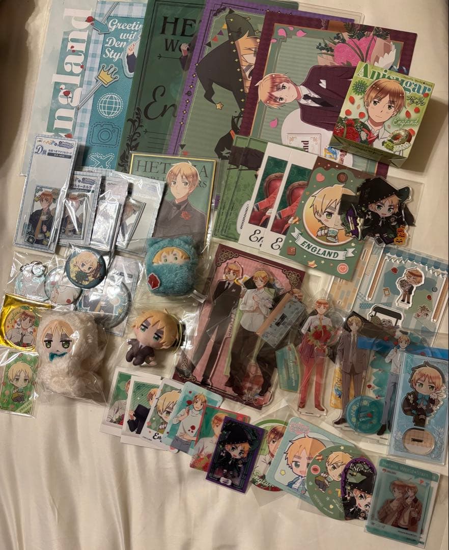ヘタリア イギリス アクスタ 缶バッジ ポスカ ぬいぐるみ まとめ