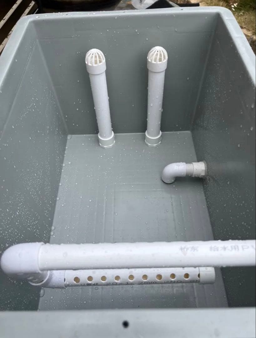 水槽用沈殿物理生物一体型濾過槽　外部式濾過装置器　アクアリウム水槽濾過フィルター