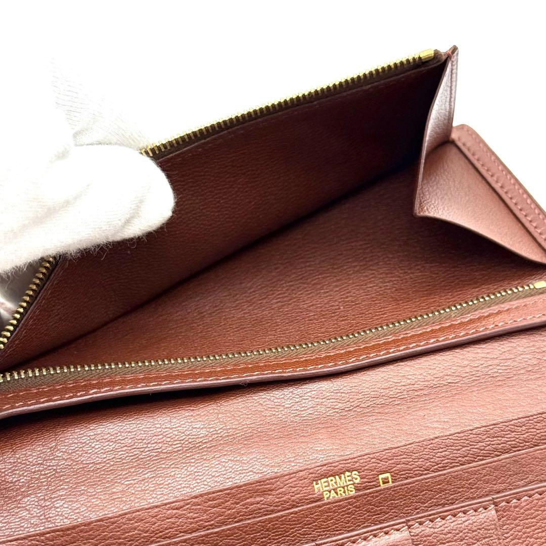 エルメス べアン アリゲーター クロコダイル エキゾチック 長財布 P32