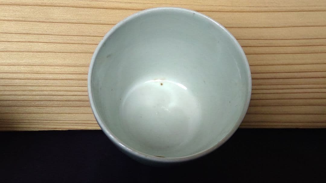 古伊万里 竹垣に桔梗と撫子 蕎麦猪口 五客