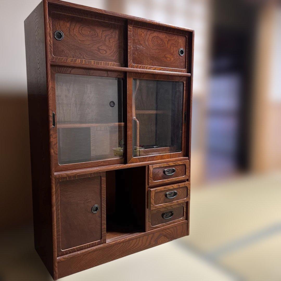 【年明けセール引き取り限定】年末セールアンティーク/レトロ/古家具/茶箪笥