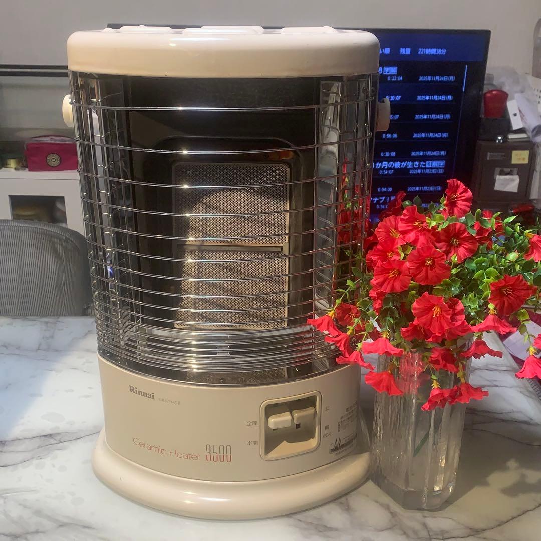 美品●リンナイ ガス 赤外線ストーブ R-852PMSⅢ 都市ガス■動作未確認