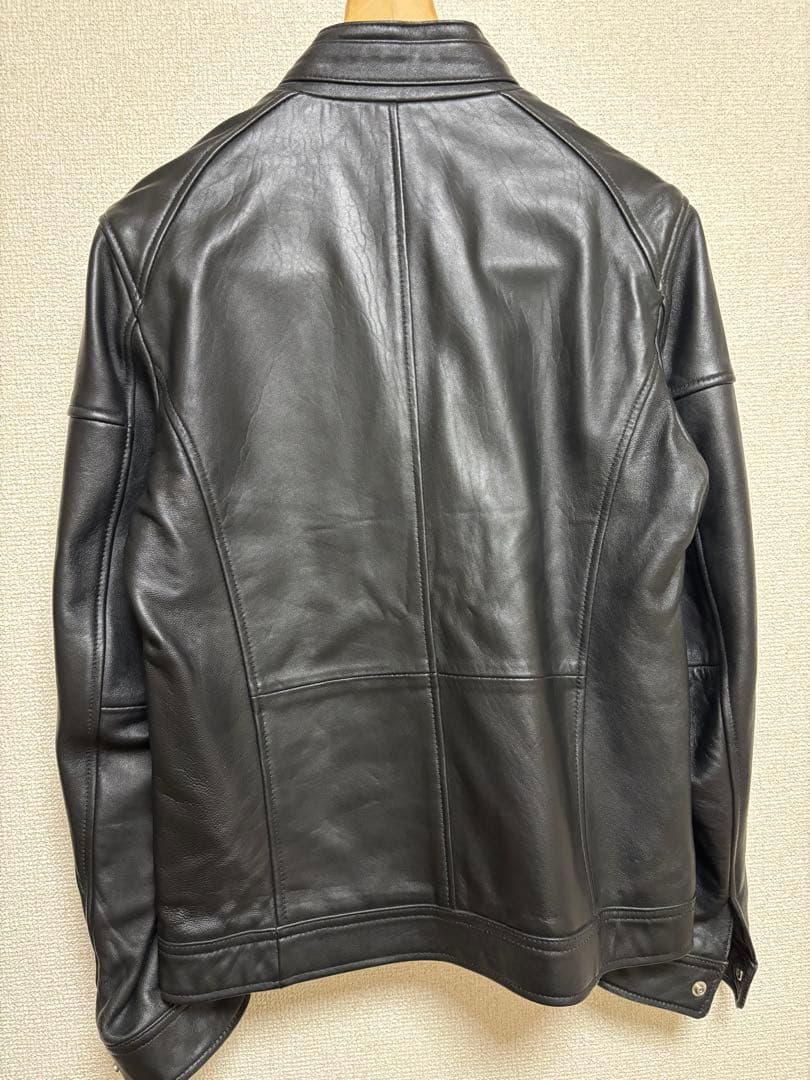 羊革シングルライダースジャケット
