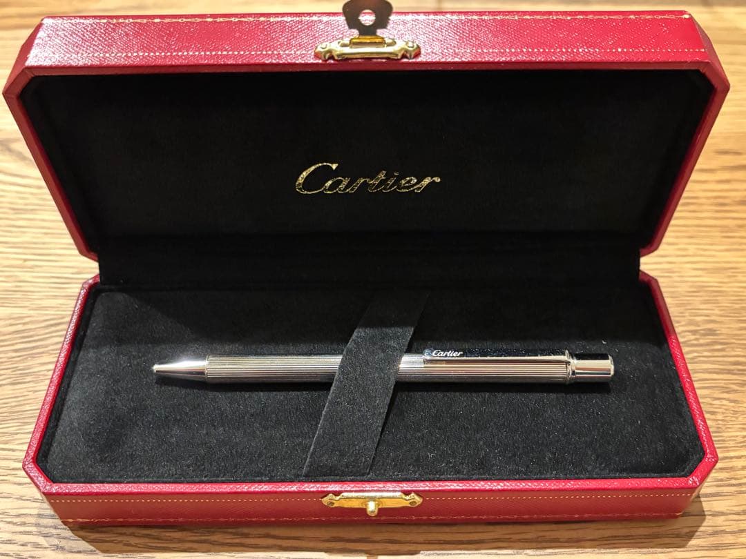 【100%本物】Cartier ボールペン ストライプデザイン　箱付き