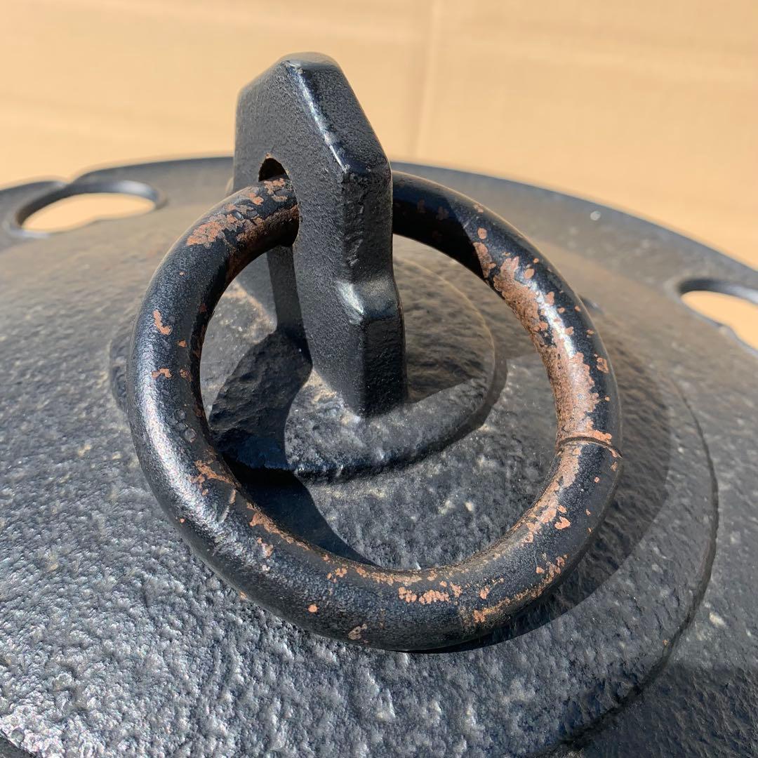 南部鉄器　岩鋳　大型　吊り　燈篭　和風　アンティーク 骨董品 レトロ