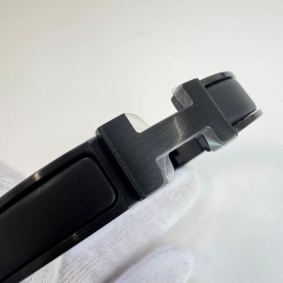 新品未使用　HERMES エルメス　クリックHHソーブラックブレスレットT6 黒