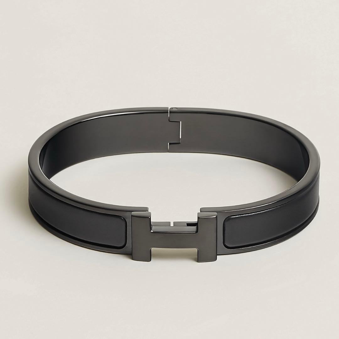新品未使用　HERMES エルメス　クリックHHソーブラックブレスレットT6 黒