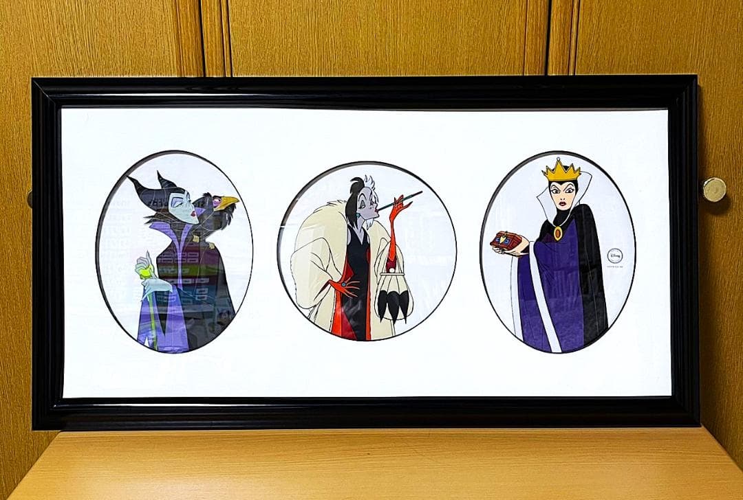 限定品★マレフィセント 魔女 白雪姫 クルエラ セリグラフ セル画 額縁