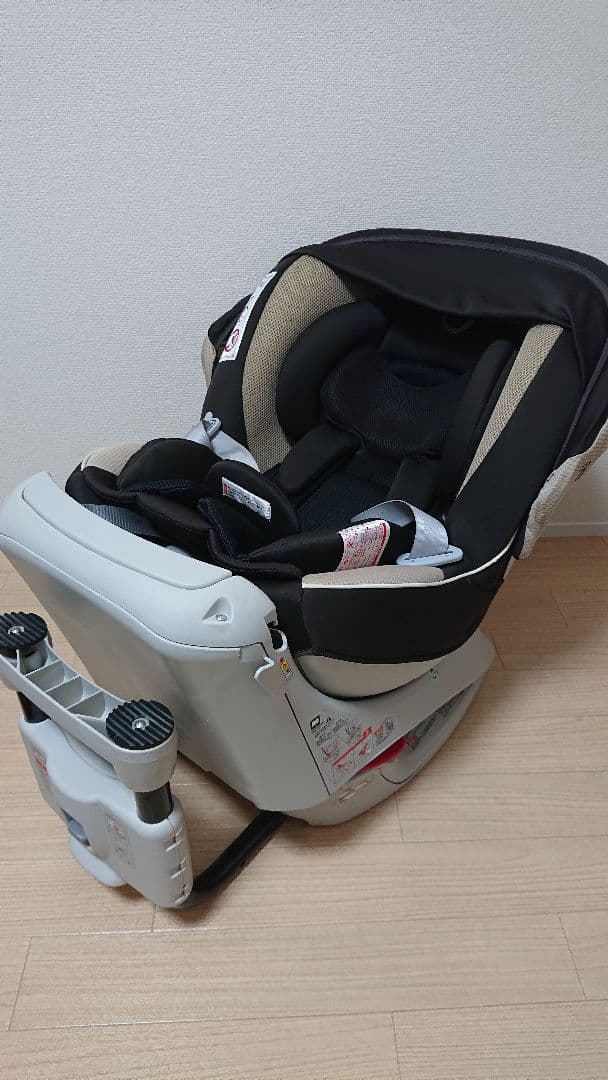 【美品・新生児OK】エールベベ クルットNT プレミアムW ブラウンオレ