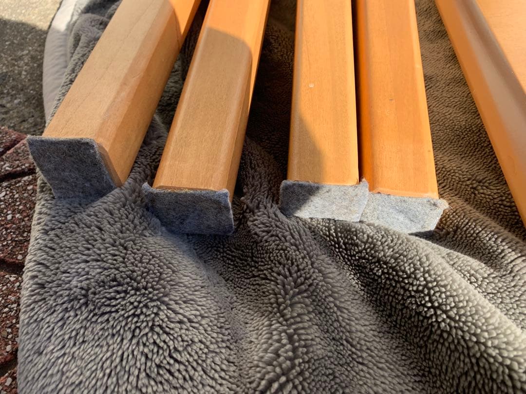 福岡市内配達無料　ダイニングテーブル　ニトリ　ナチュラル木目カラー　作業台