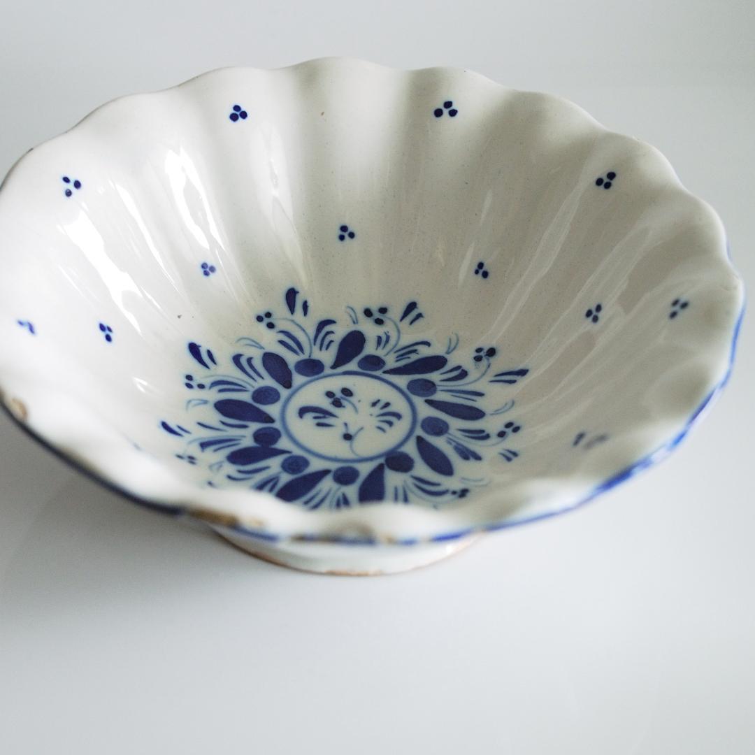 ムスティエ釉 小花柄のサラダボウル