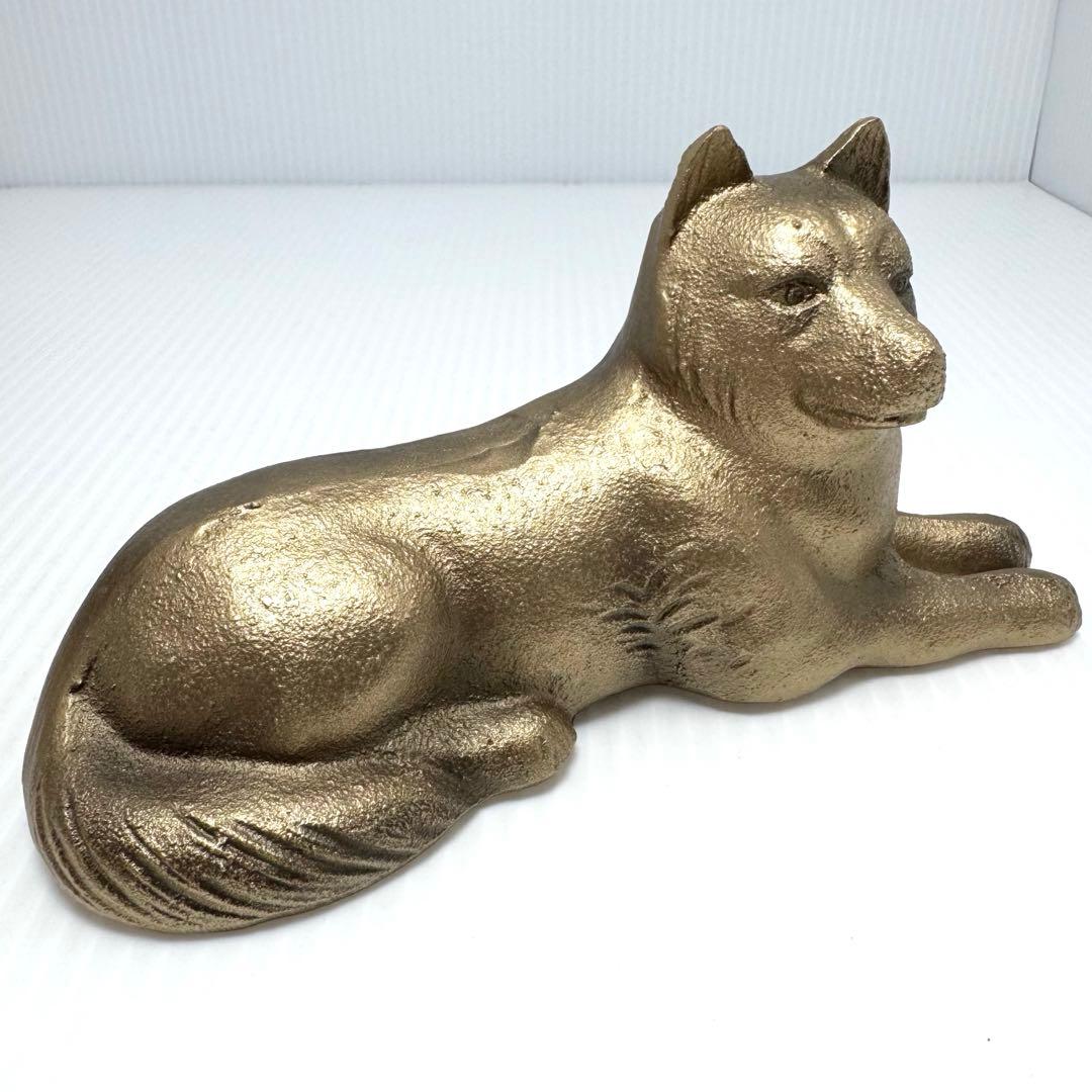 高岡銅器 環水作 日展作家 犬 戌 置物 二匹 鉄 干支 伝統工芸 縁起物