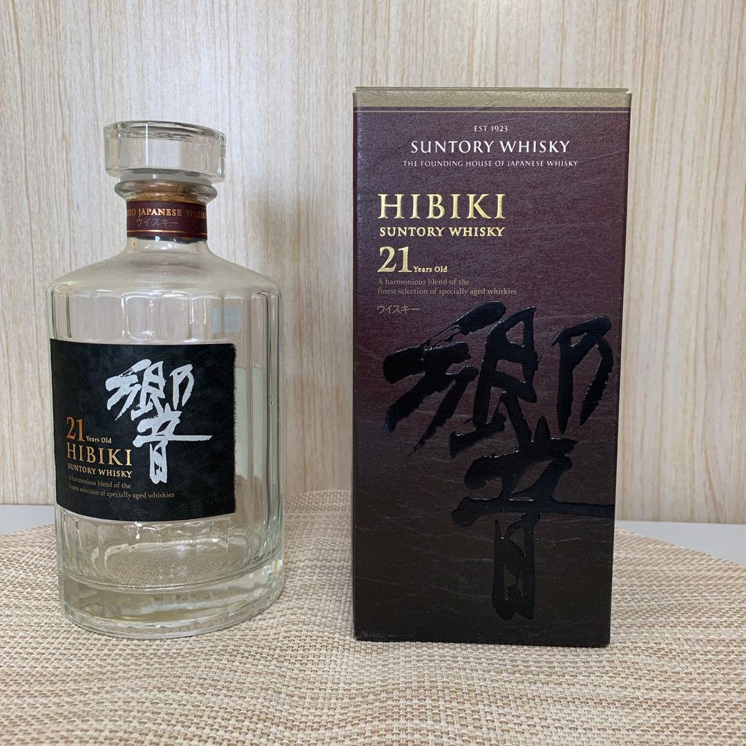 サントリー ウイスキー 響21年 700ml 空箱&空き瓶セット