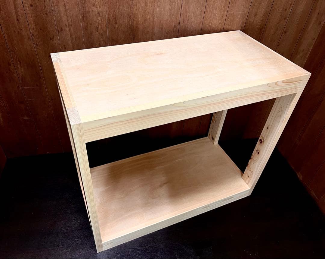 90㎝水槽用木製水槽台　ひのきラック