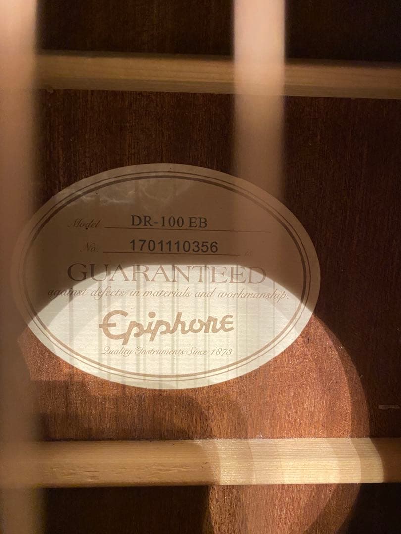 Epiphone DR-100 EB エボニー ハードケース付