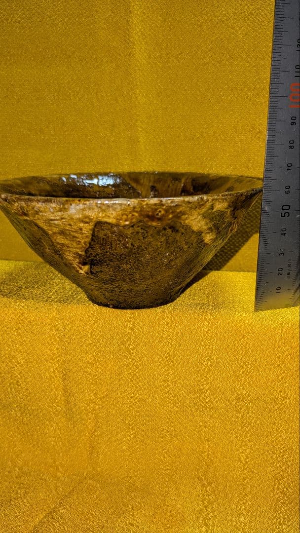 石茶碗、石彫刻茶碗、日本人制作、倉田辰彦作