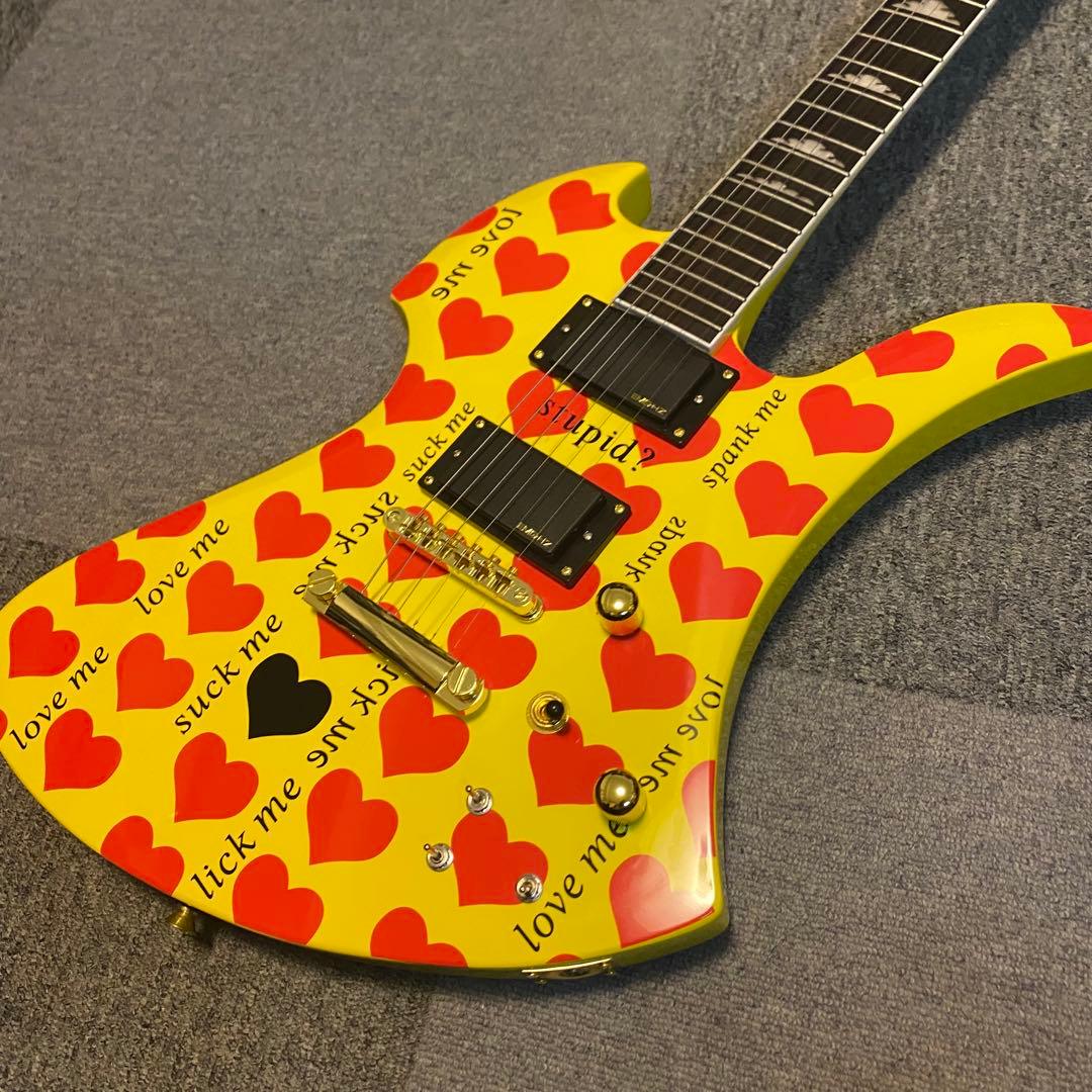 X JAPAN hideシグネチャータイプ コンポーネントギター イエローハート